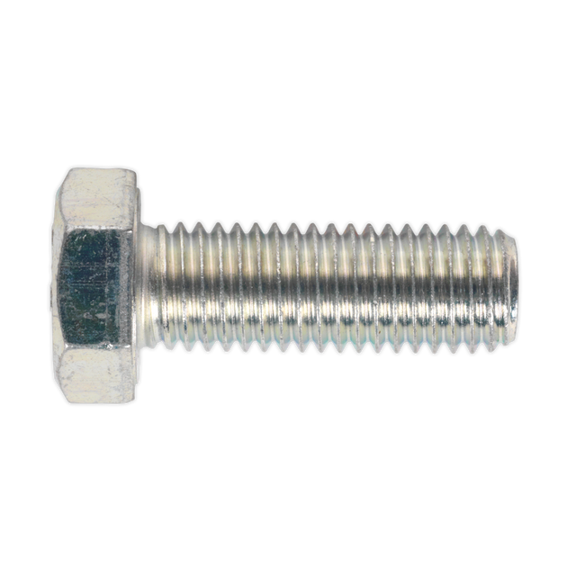 Sealey SS1440 8.8 Zinc Plated HT Setscrew M14 x 40mm, DIN 933 - Pack of 10