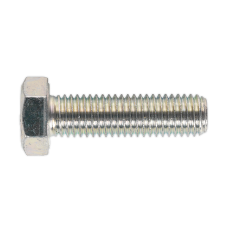 Sealey SS1450 8.8 Zinc Plated HT Setscrew M14 x 50mm, DIN 933 - Pack of 10