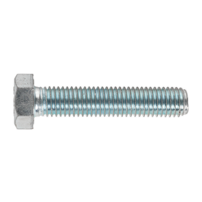 Sealey SS1470 8.8 Zinc Plated HT Setscrew M14 x 70mm, DIN 933 - Pack of 10
