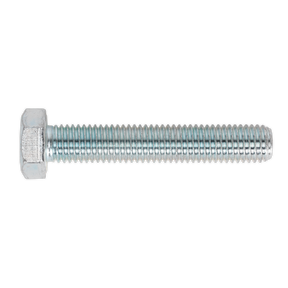 Sealey SS1480 8.8 Zinc Plated HT Setscrew M14 x 80mm, DIN 933 - Pack of 10