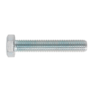 Sealey SS1480 8.8 Zinc Plated HT Setscrew M14 x 80mm, DIN 933 - Pack of 10