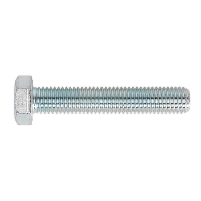 Sealey SS1480 8.8 Zinc Plated HT Setscrew M14 x 80mm, DIN 933 - Pack of 10