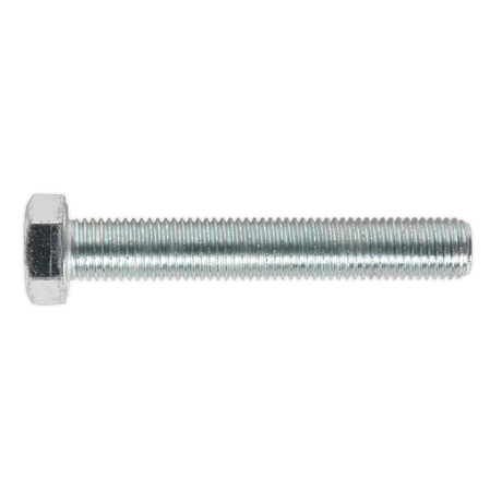 Sealey SS16100 8.8 Zinc Plated HT Setscrew M16 x 100mm, DIN 933 - Pack of 5