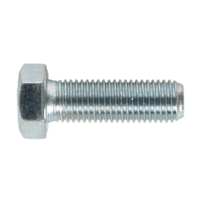 Sealey SS1650 8.8 Zinc Plated HT Setscrew M16 x 50mm, DIN 933 - Pack of 10