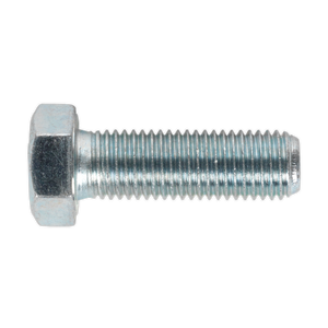 Sealey SS1650 8.8 Zinc Plated HT Setscrew M16 x 50mm, DIN 933 - Pack of 10
