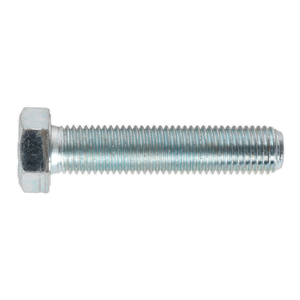 Sealey SS1675 8.8 Zinc Plated HT Setscrew M16 x 75mm, DIN 933 - Pack of 10