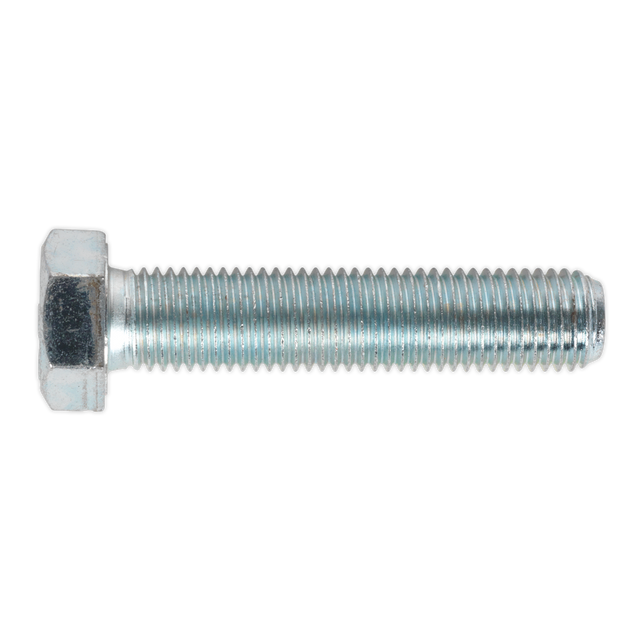 Sealey SS1675 8.8 Zinc Plated HT Setscrew M16 x 75mm, DIN 933 - Pack of 10