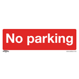 Sealey SS16P10 Worksafe® No Parking Safety Sign, Rigid Plastic - Pack of 10