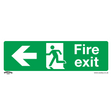Sealey SS25P1 Worksafe® Fire Exit (Left) Safety Sign - Rigid Plastic