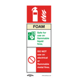 Sealey SS30V1 Worksafe® Foam Fire Extinguisher Safety Sign - Self-Adhesive Vinyl
