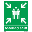 Sealey SS37P1 Worksafe® Assembly Point Safety Sign - Rigid Plastic