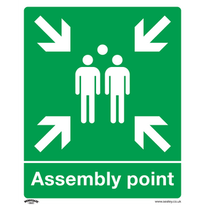 Sealey SS37P1 Worksafe® Assembly Point Safety Sign - Rigid Plastic
