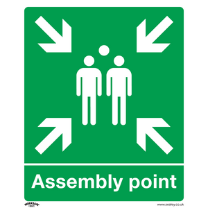 Sealey SS37P1 Worksafe® Assembly Point Safety Sign - Rigid Plastic