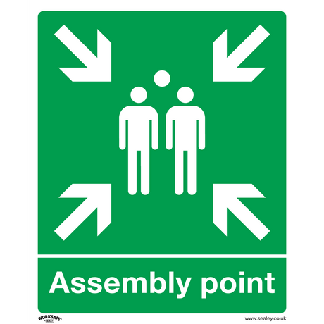 Sealey SS37P1 Worksafe® Assembly Point Safety Sign - Rigid Plastic