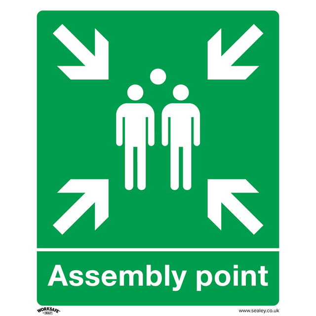 Sealey SS37P1 Worksafe® Assembly Point Safety Sign - Rigid Plastic