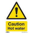 Sealey SS38V1 Worksafe® Caution Hot Water Safety Sign - Self-Adhesive Vinyl