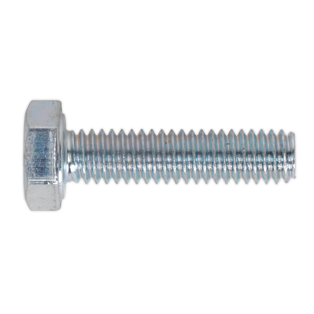Sealey SS410 8.8 Zinc Plated HT Setscrew M4 x 10mm, DIN 933 - Pack of 50
