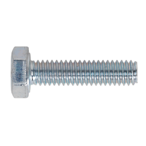 Sealey SS410 8.8 Zinc Plated HT Setscrew M4 x 10mm, DIN 933 - Pack of 50