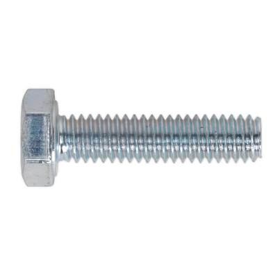 Sealey SS410 8.8 Zinc Plated HT Setscrew M4 x 10mm, DIN 933 - Pack of 50