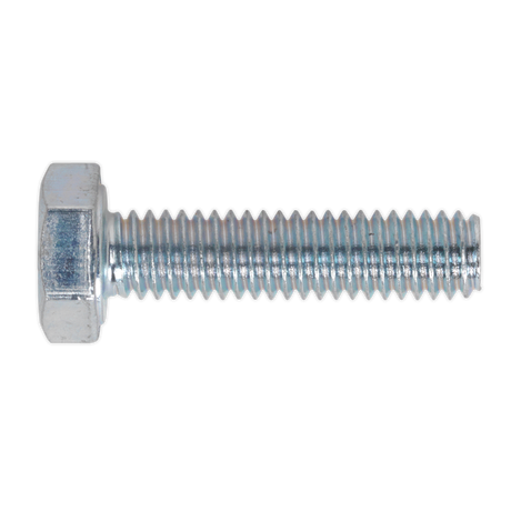 Sealey SS410 8.8 Zinc Plated HT Setscrew M4 x 10mm, DIN 933 - Pack of 50