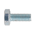 Sealey SS416 8.8 Zinc Plated HT Setscrew M4 x 16mm, DIN 933 - Pack of 50