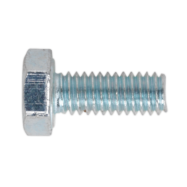 Sealey SS416 8.8 Zinc Plated HT Setscrew M4 x 16mm, DIN 933 - Pack of 50