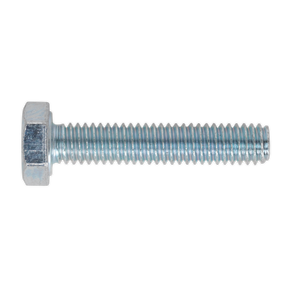 Sealey SS420 8.8 Zinc Plated HT Setscrew M4 x 20mm, DIN 933 - Pack of 50
