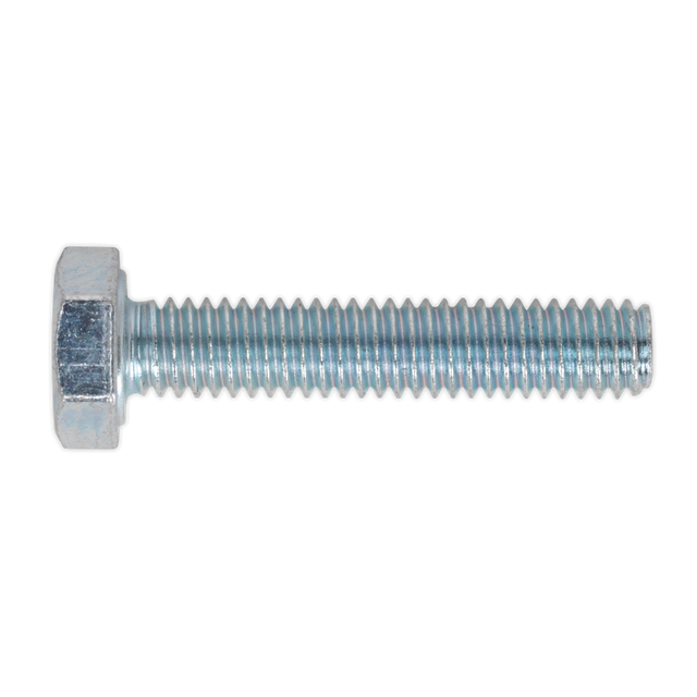 Sealey SS420 8.8 Zinc Plated HT Setscrew M4 x 20mm, DIN 933 - Pack of 50