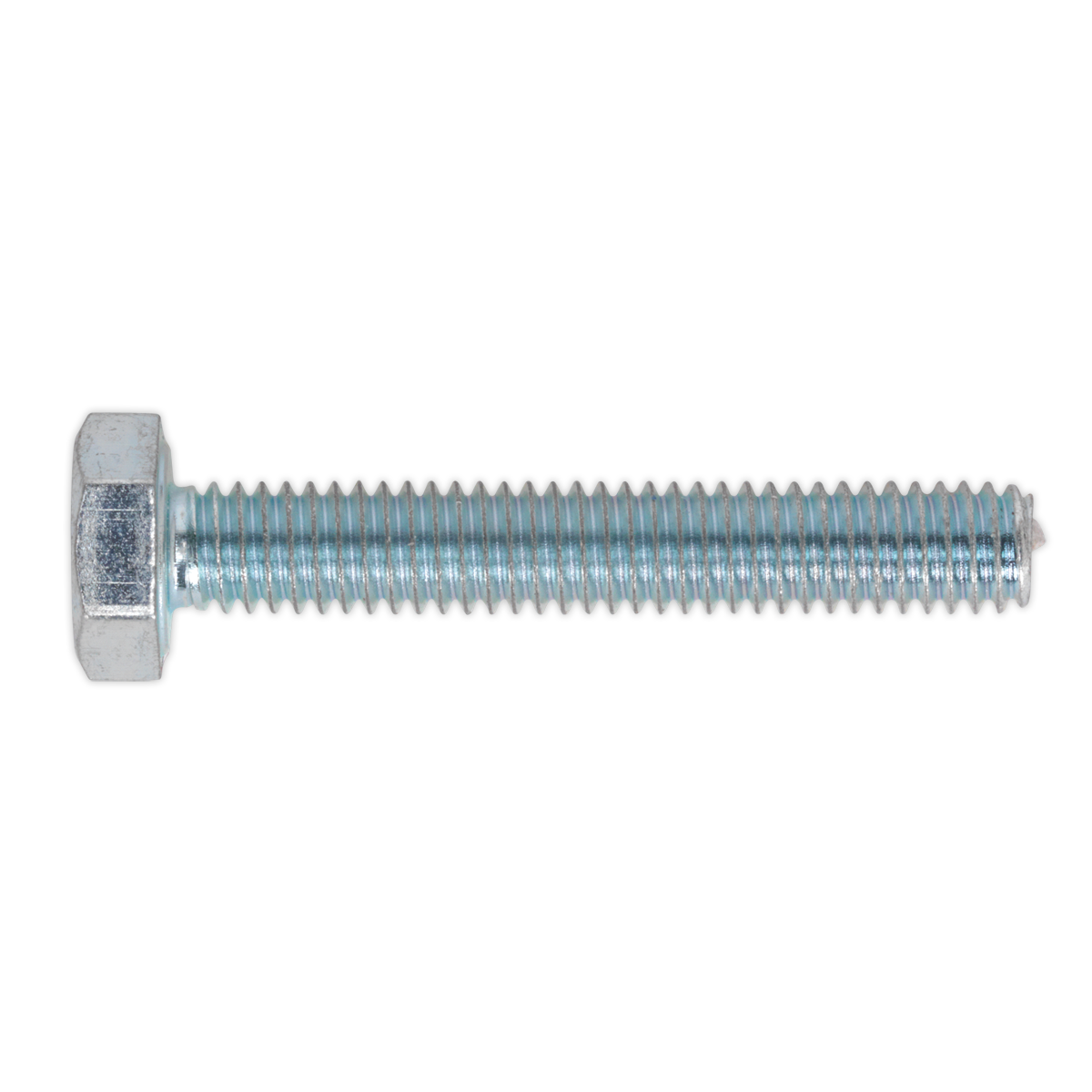 Sealey SS425 8.8 Zinc Plated HT Setscrew M4 x 25mm, DIN 933 - Pack of 50