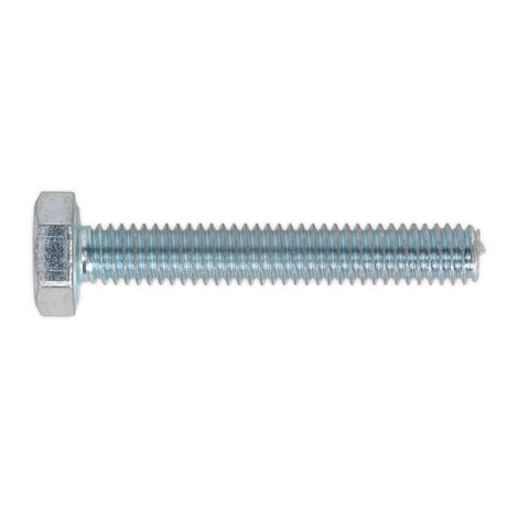 Sealey SS425 8.8 Zinc Plated HT Setscrew M4 x 25mm, DIN 933 - Pack of 50
