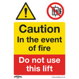 Sealey SS43P1 Worksafe® Caution Do Not Use Lift Safety Sign - Rigid Plastic
