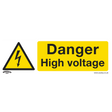 Sealey SS48P1 Worksafe® Danger High Voltage Safety Sign - Rigid Plastic