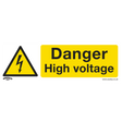 Sealey SS48V1 Worksafe® Danger High Voltage Safety Sign - Self-Adhesive Vinyl