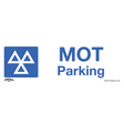 Sealey SS49P1 Worksafe® MOT Parking Safety Sign - Rigid Plastic
