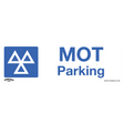 Sealey SS49V1 Worksafe® MOT Parking Safety Sign, Self-Adhesive Vinyl
