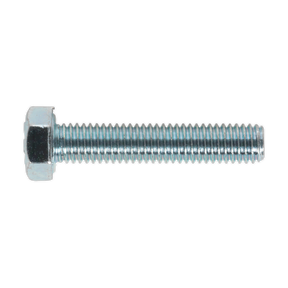 Sealey SS525 8.8 Zinc Plated HT Setscrew M5 x 25mm, DIN 933 - Pack of 50