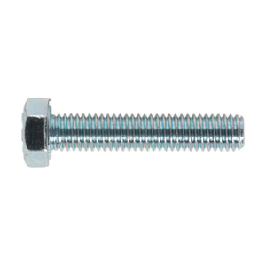 Sealey SS525 8.8 Zinc Plated HT Setscrew M5 x 25mm, DIN 933 - Pack of 50