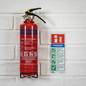 Sealey SS52P1 Worksafe® Powder Fire Extinguisher Safety Sign - Rigid Plastic - additional view 4