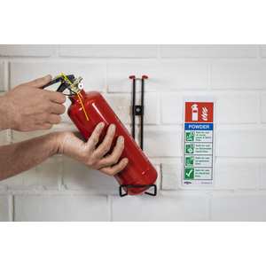 Sealey SS52P1 Worksafe® Powder Fire Extinguisher Safety Sign - Rigid Plastic - additional view 7