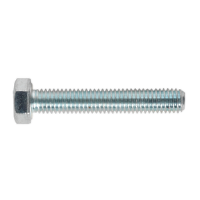Sealey SS530 8.8 Zinc Plated HT Setscrew M5 x 30mm, DIN 933 - Pack of 50