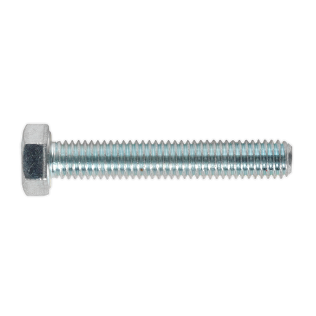 Sealey SS530 8.8 Zinc Plated HT Setscrew M5 x 30mm, DIN 933 - Pack of 50
