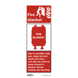Sealey SS53V1 Worksafe® Fire Blanket Safety Sign - Self-Adhesive Vinyl