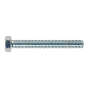 Sealey SS540 8.8 Zinc Plated HT Setscrew M5 x 40mm, DIN 933 - Pack of 50