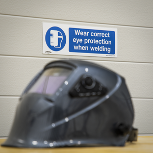Sealey SS54P1 Worksafe® Wear Eye Protection When Welding Safety Sign - Rigid Plastic - additional view 7