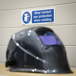 Sealey SS54P1 Worksafe® Wear Eye Protection When Welding Safety Sign - Rigid Plastic - additional view 3