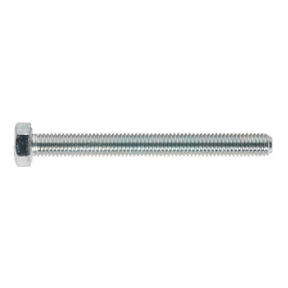 Sealey SS550 8.8 Zinc Plated HT Setscrew M5 x 50mm, DIN 933 - Pack of 50
