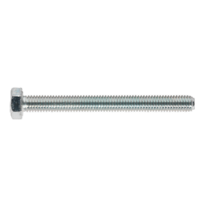 Sealey SS550 8.8 Zinc Plated HT Setscrew M5 x 50mm, DIN 933 - Pack of 50