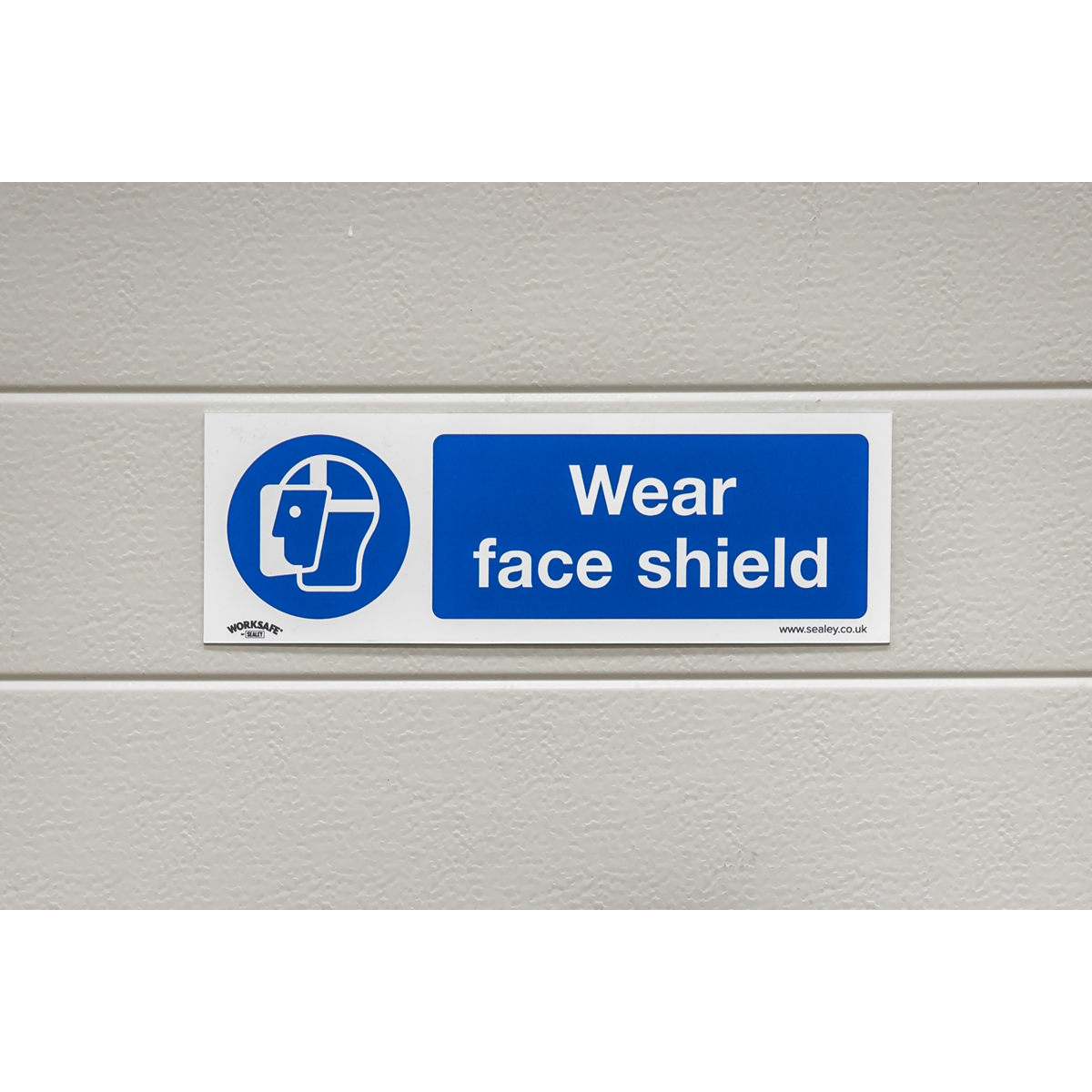 Sealey SS55V1 Worksafe® Wear Face Shield Safety Sign - Self-Adhesive Vinyl - additional view 5