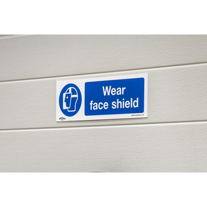 Sealey SS55V1 Worksafe® Wear Face Shield Safety Sign - Self-Adhesive Vinyl - additional view 6
