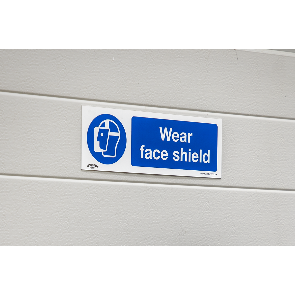 Sealey SS55V1 Worksafe® Wear Face Shield Safety Sign - Self-Adhesive Vinyl - additional view 7